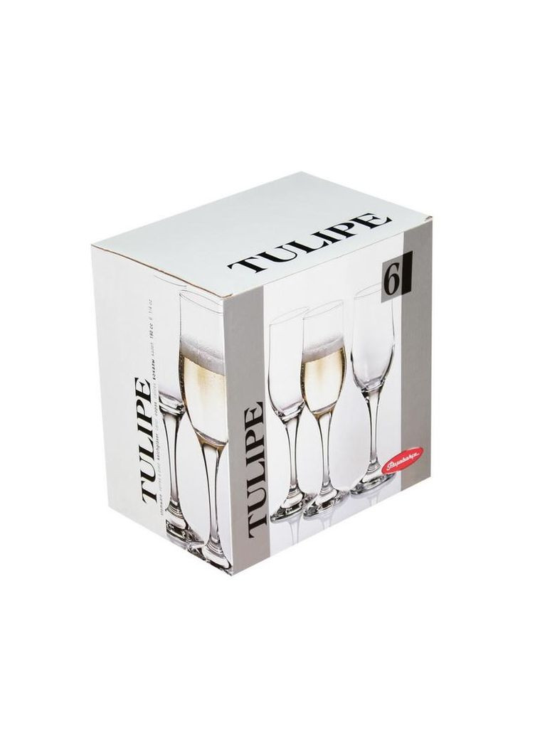 Набір 6 фужерів для шампанського Tulipe 190мл Pasabahce (372171521)