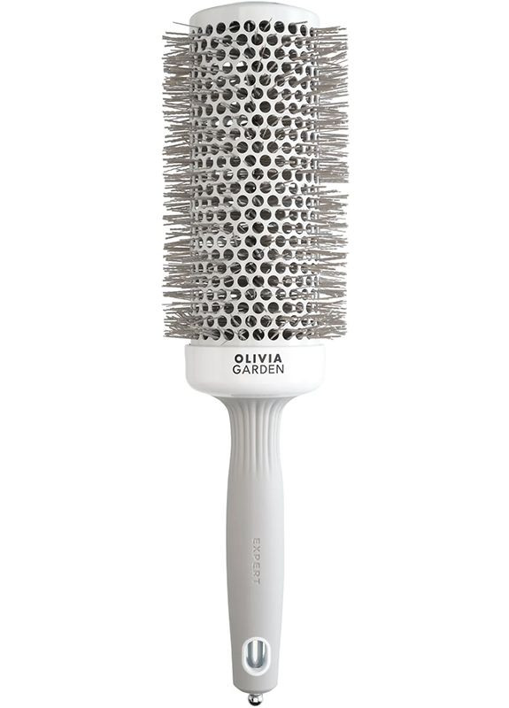 Брашинг термо для волосся EXPERT BLOWOUT SPEED Wavy Bristles White&Grey 55мм Olivia Garden (352184277)