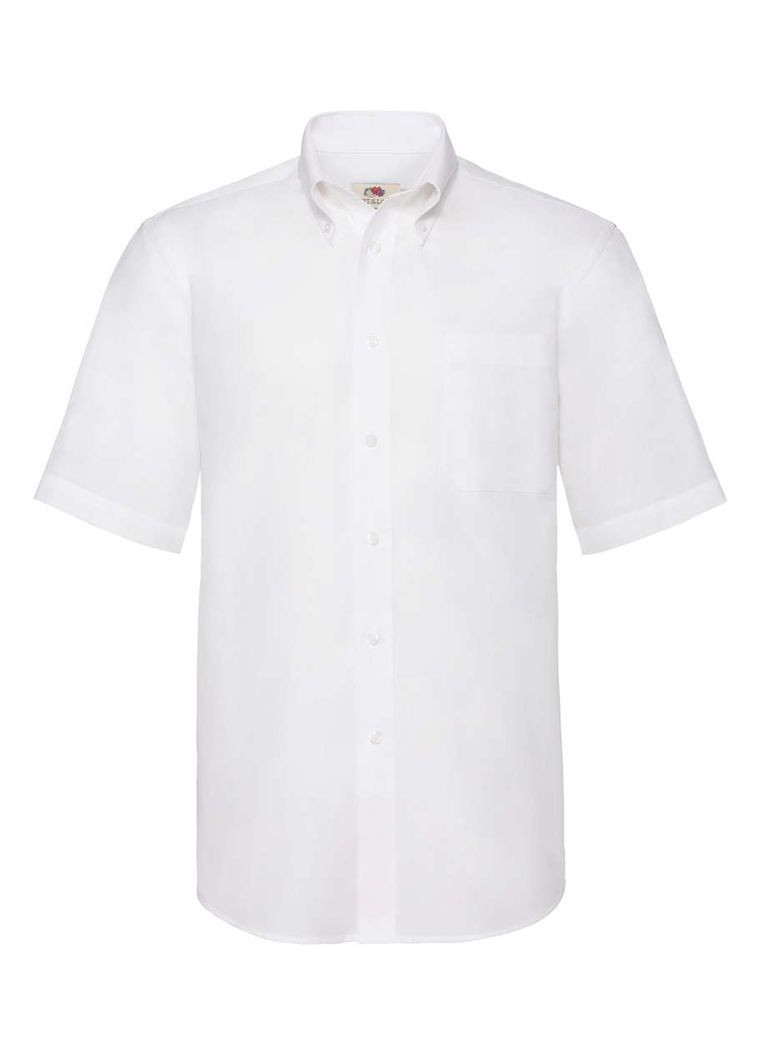 Белая классическая, кэжуал рубашка Fruit of the Loom