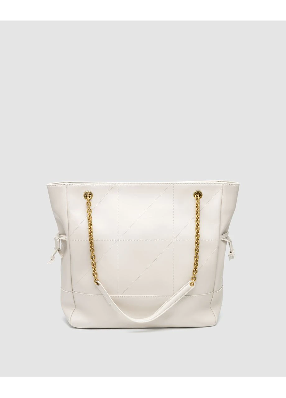 Сумка жіноча Jamie Shopping Leather Tote Bag in White No Brand (389394025)
