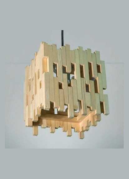 Подвесной светильник из дерева Тарпон бланже (ЛЮС-004701) No Brand (328082534)