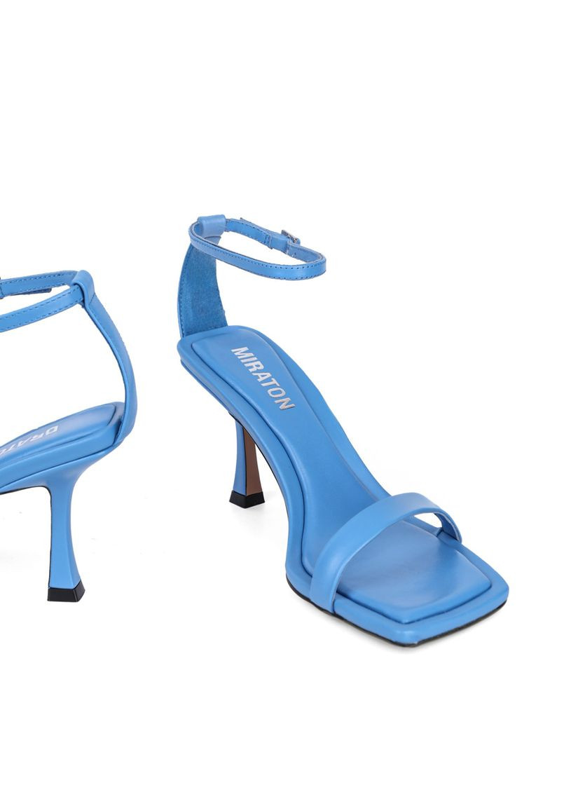 Жіночі Босоніжки 530L-02-S381 Синій Шкіра MIRATON (330179766)