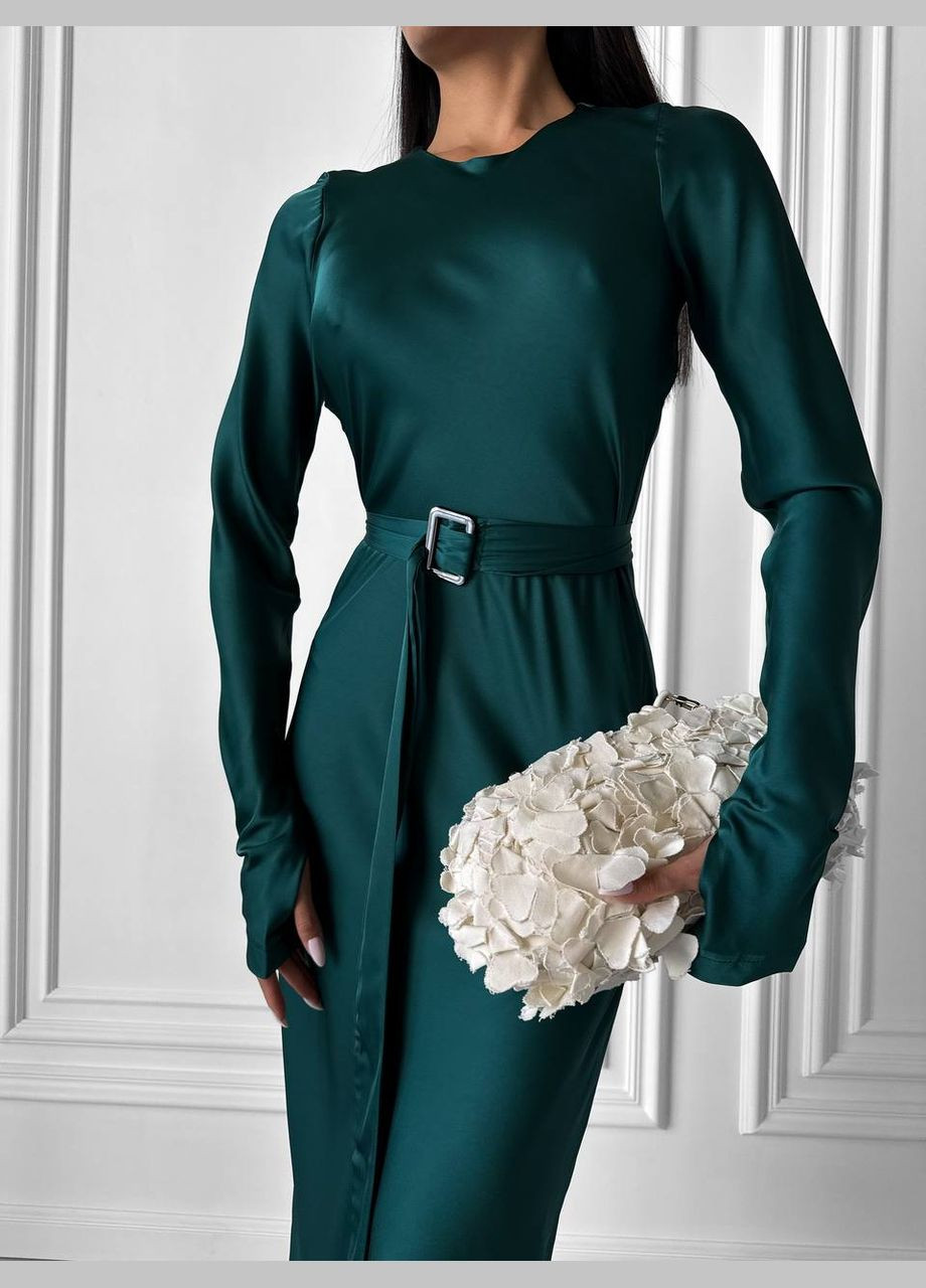 Зеленое платье No Brand