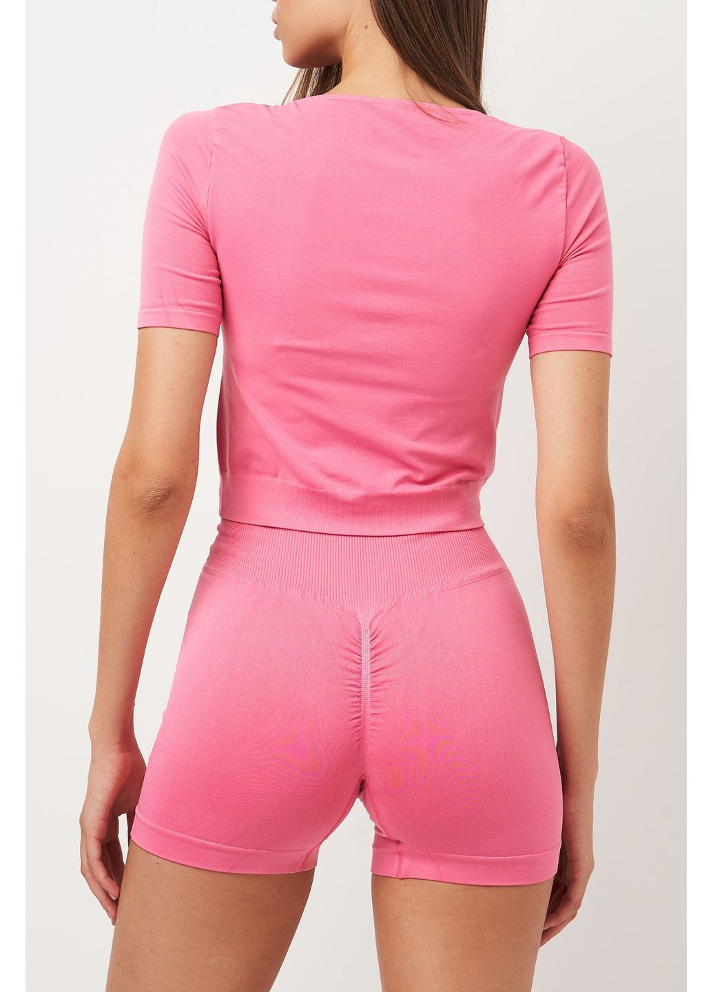 Топ безшовний з короткими рукавами Crop T-Shirt Giulia — 365858826