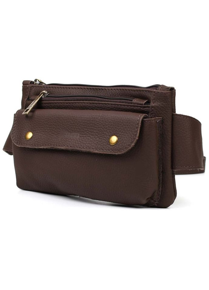 Cумка на пояс из натуральной кожи, бананка FC-8136-3md флотар TARWA (298684178)