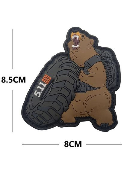 Патч ПХВ на липучке bear PTR 5.11 Tactical (317595158)