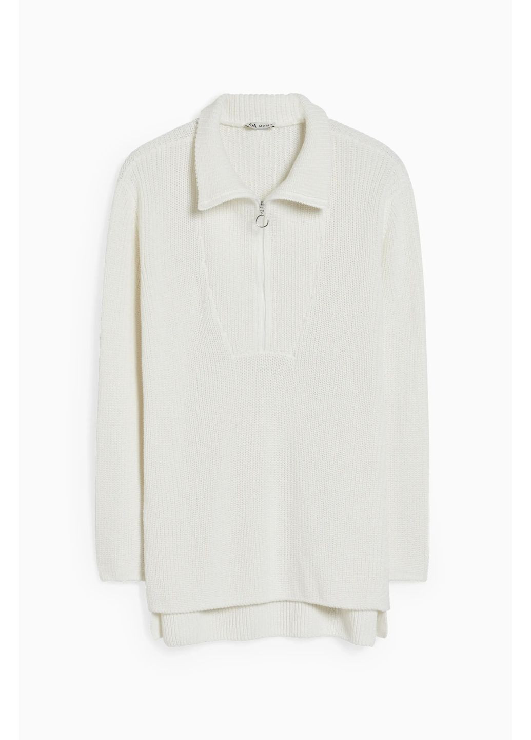 Белый демисезонный зип-свитер для беременных C&A