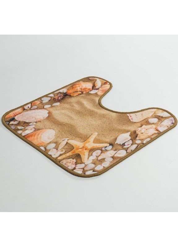 Набір килимків для ванної кімнати та туалету Print 213-2 бежевий No Brand (364969155)