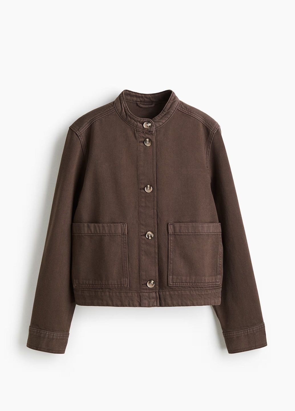 Темно-коричнева демісезонна куртка H&M