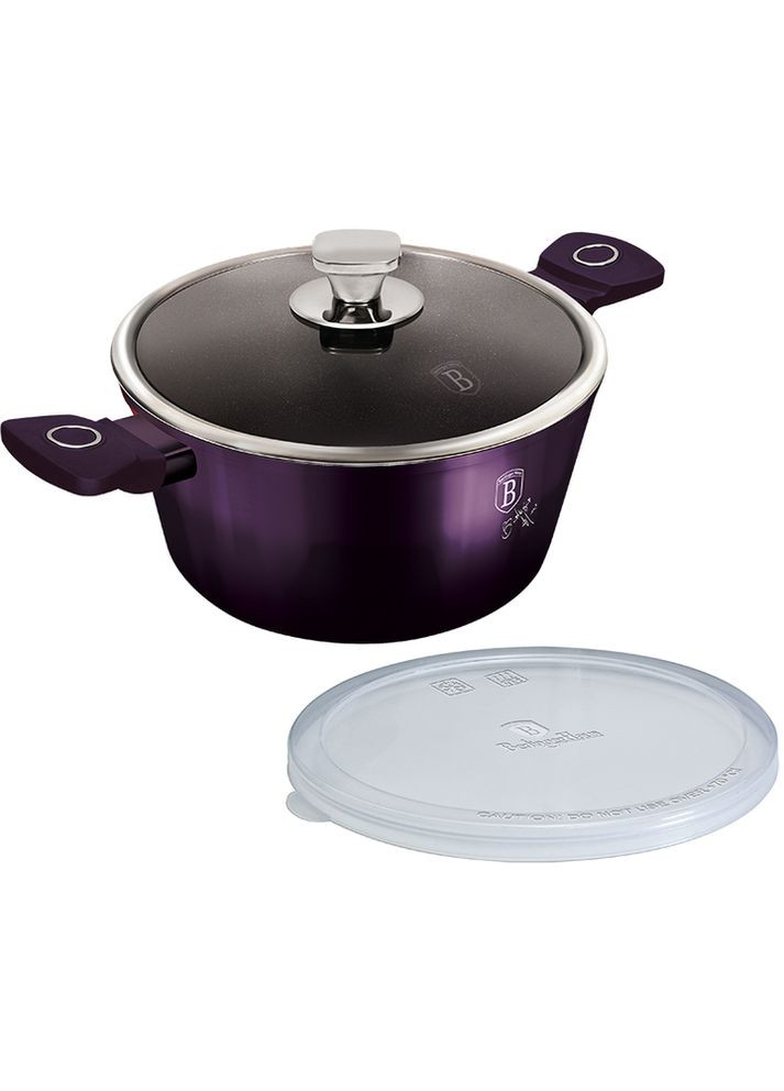 Кастрюля с крышкой Purple Eclipse Collection 2.2 л арт. BH 6628 Berlinger Haus (361852474)