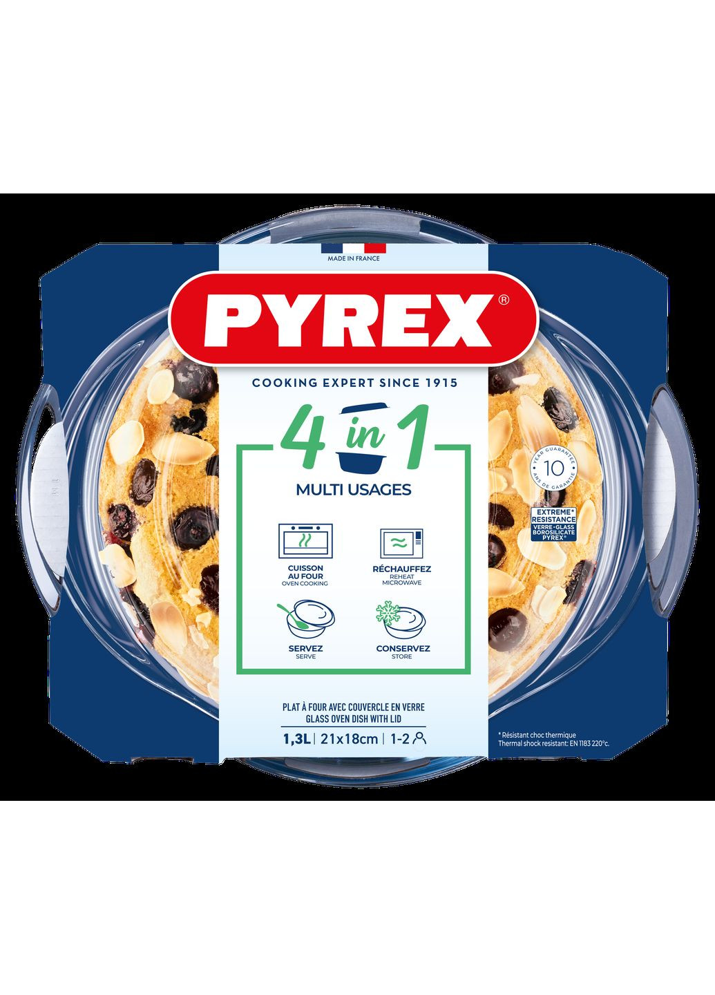 Кастрюля с крышкой, 1.3 л (7092306) Pyrex (360404017)