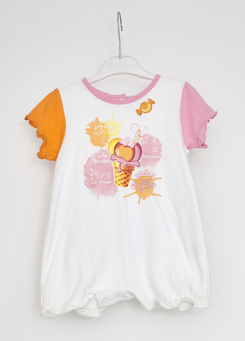 Боди 2131O739 Бело-розовый Marasil (314575125)