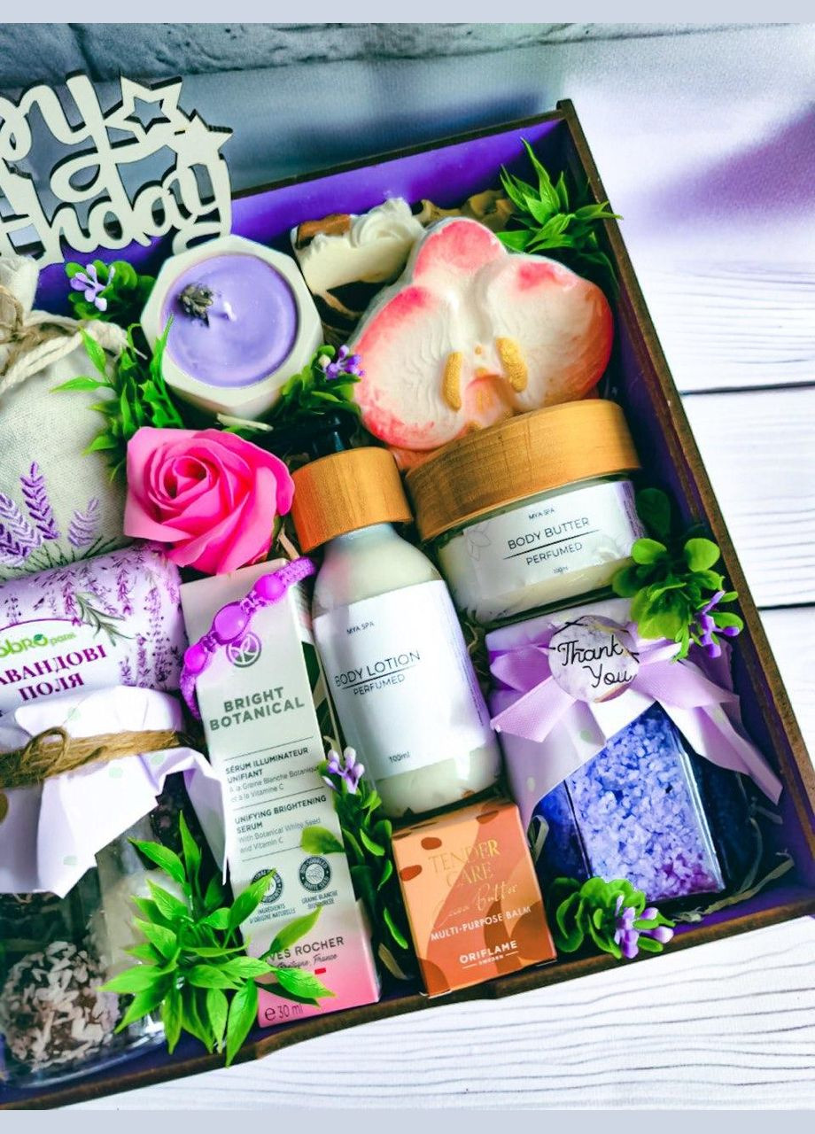 Spa-набір для дівчини Релакс і краса у подарунковій коробці для коханої дружини для мами для подруги для жінки No Brand (340535691)