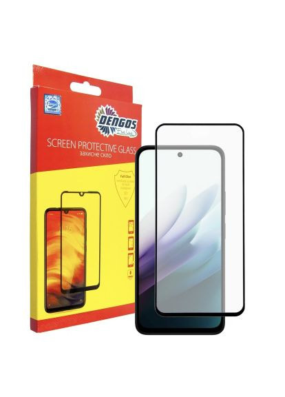 Скло захисне (TGFG-416) DENGOS Full Glue Xiaomi Redmi 15 Black (368564153)