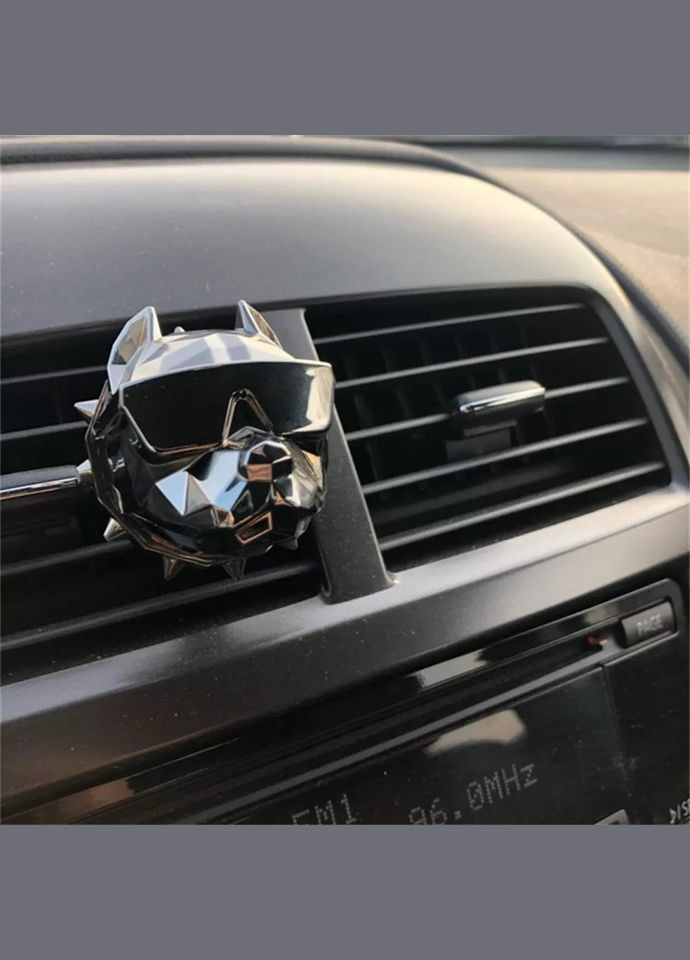 Многоразовый ароматизатор в машину на решетку Питбуль матовый серый, Ароматизатор в машину No Brand (340825664)