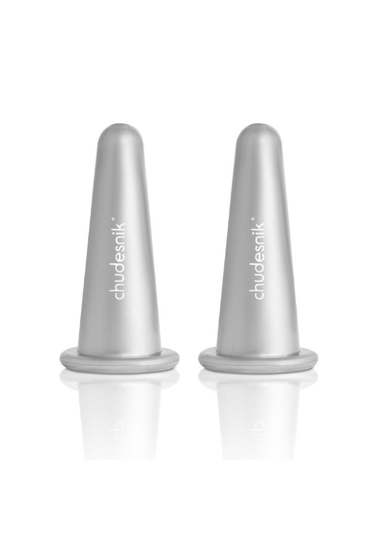 Банки массажные вакуумные для массажа лица Чудесник БМП-20 2 шт Серебро ЧУДЄСНІК (352769181)