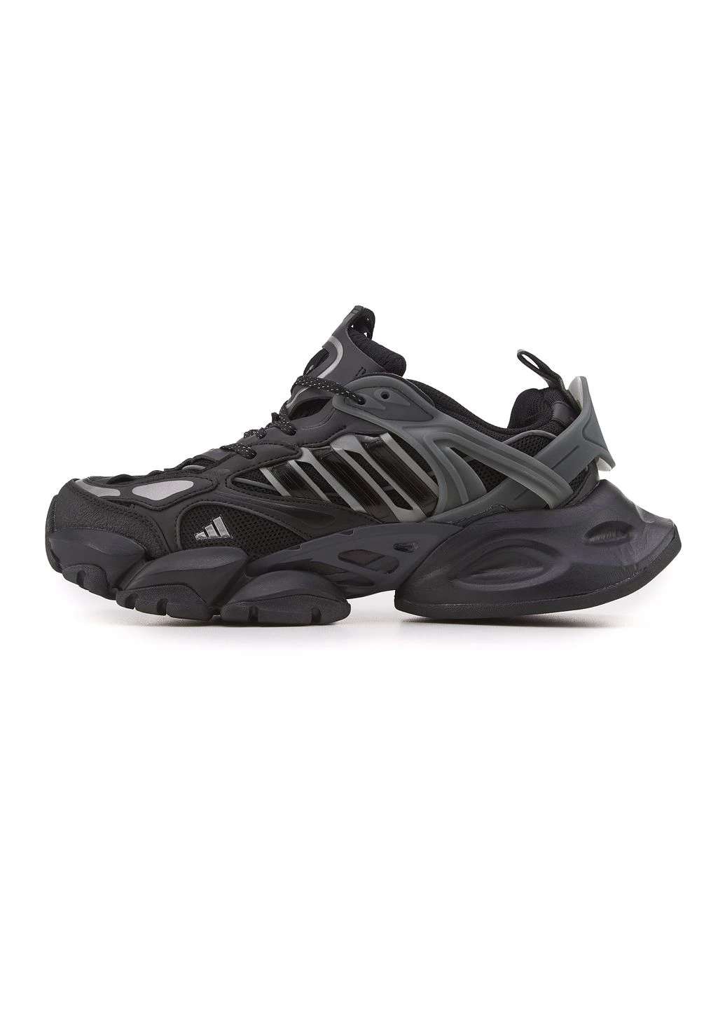 Серые демисезонные кроссовки мужские adidas vento xlg deluxe black grey адидас венто xlg делюкс No Brand