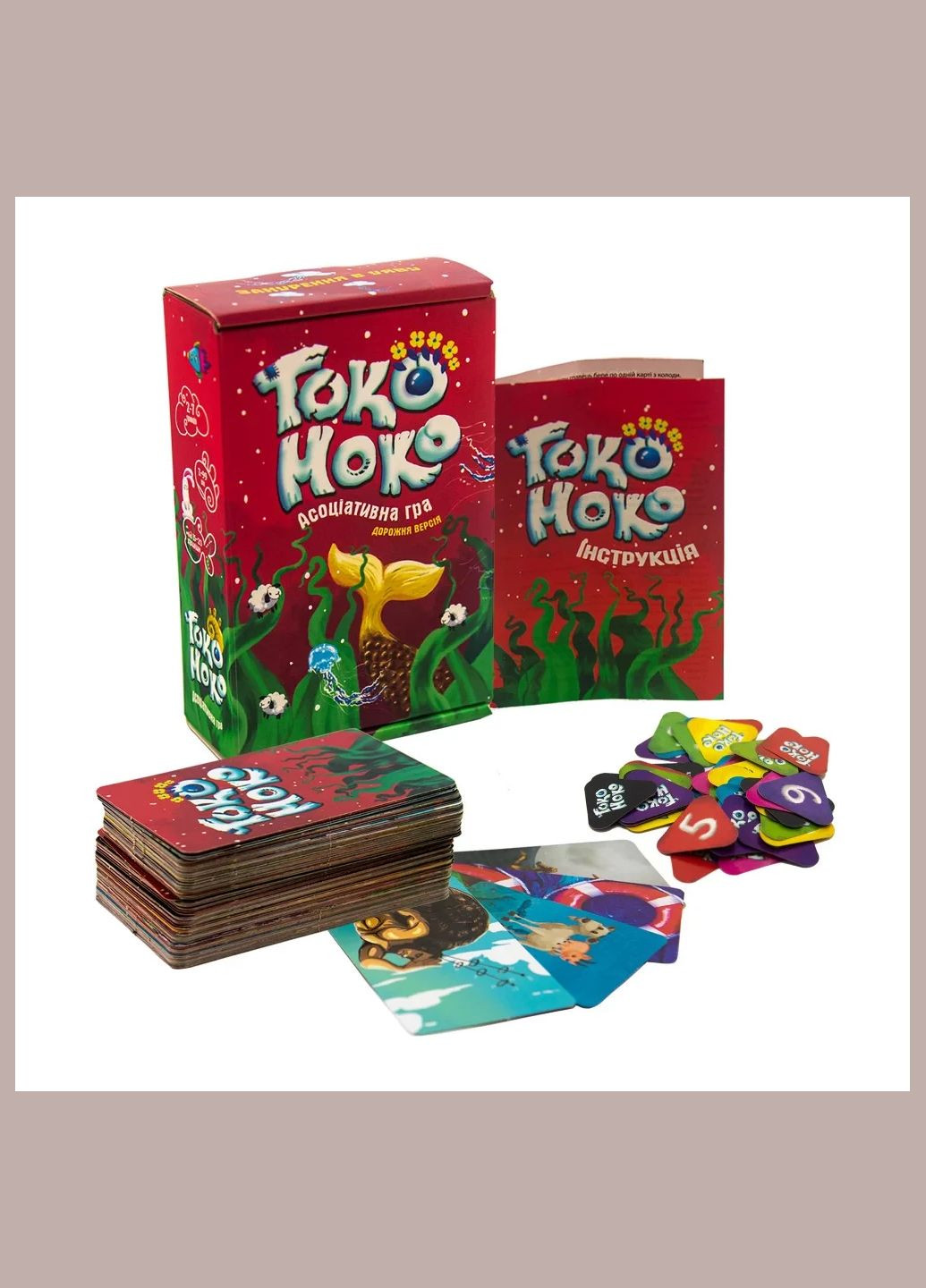 Настольная Карточная Игра Токо Моко дорожная версия на украинском языке Стратег Настольные игры 30354 Strateg (308988088)