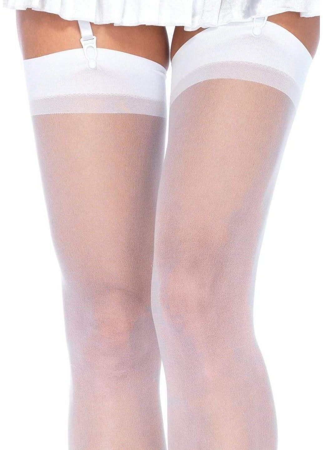Панчохи непрозорі білі Sheer Stockings O/S Leg Avenue (290984111)