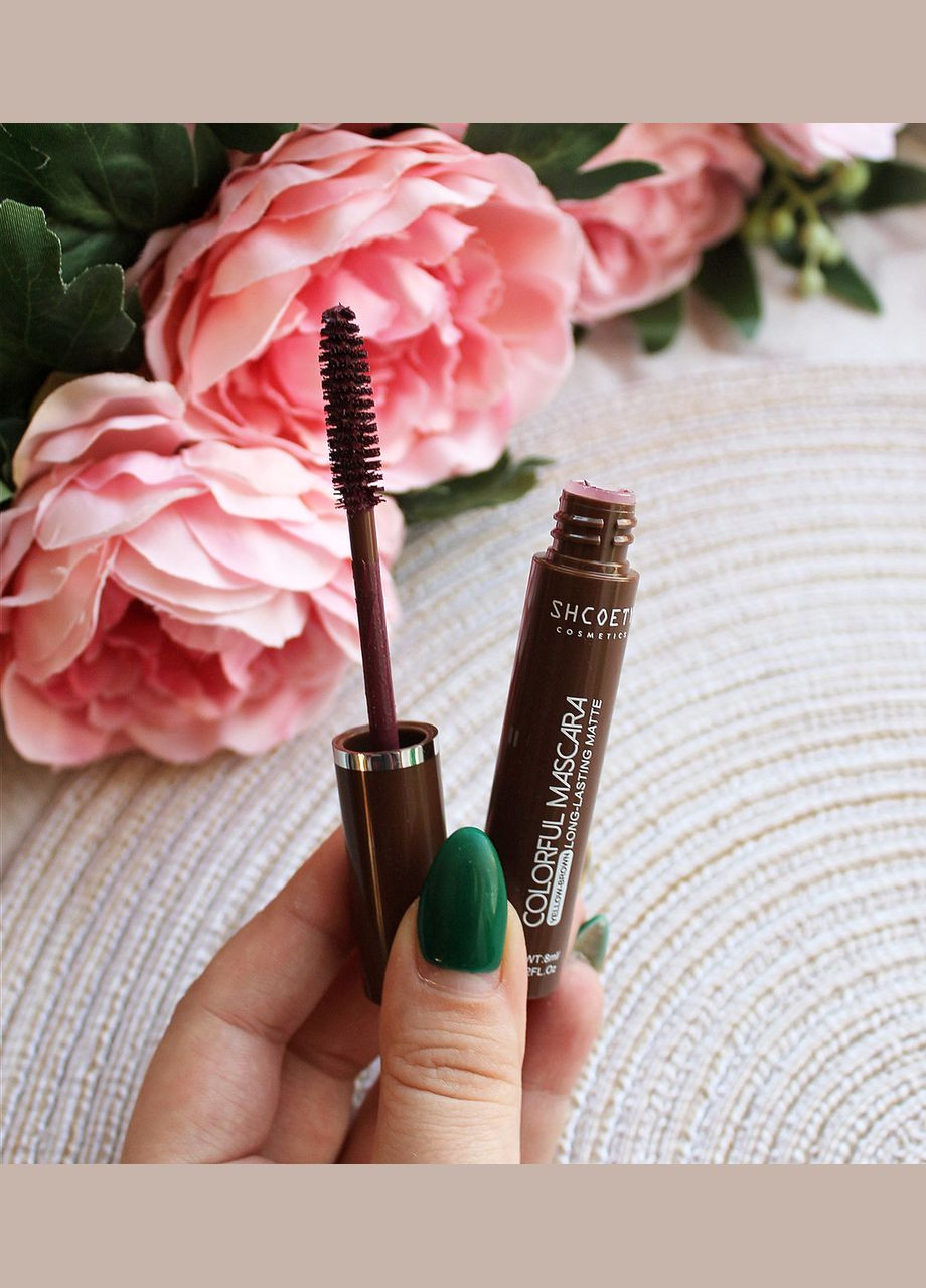 Тушь для ресниц Shcoety Matte Colorful Mascara Red Brown No Brand (311313865)
