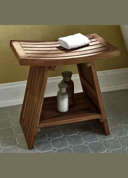Табурет для ванной из дерева Рупиль корица (ТВН-002133) No Brand (329745103)