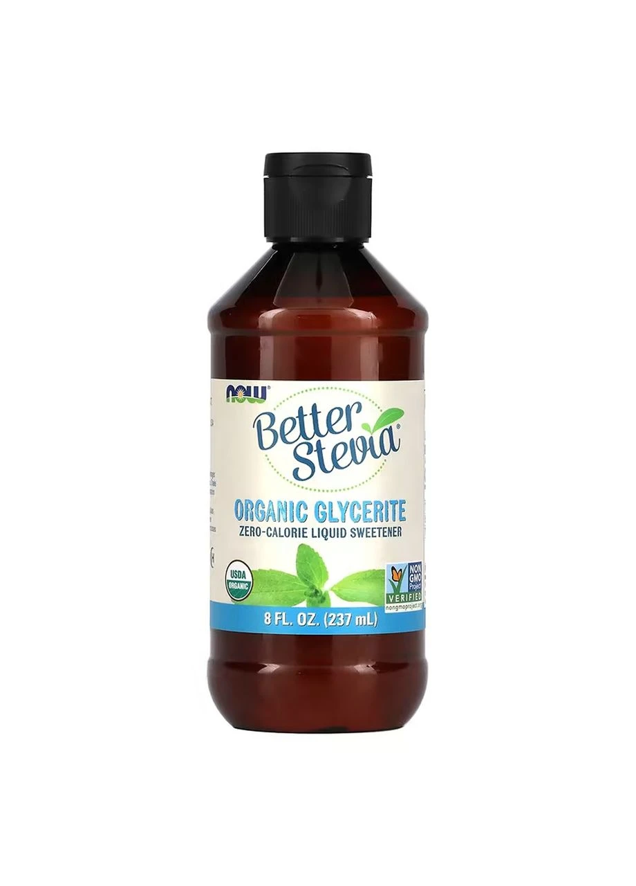 BetterStevia® Liquid, Organic Glycerite - 237ml Now Foods (392265919)