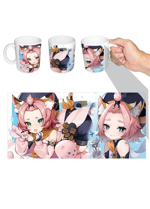 Чашка белая Диона Геншин удар Genshin Impact (z0905) No Brand (327006773)