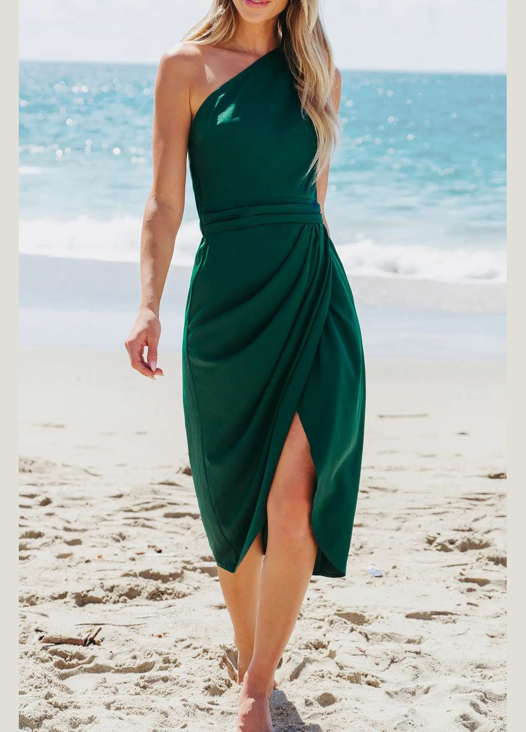 Изумрудное повседневный платье CUPSHE однотонное