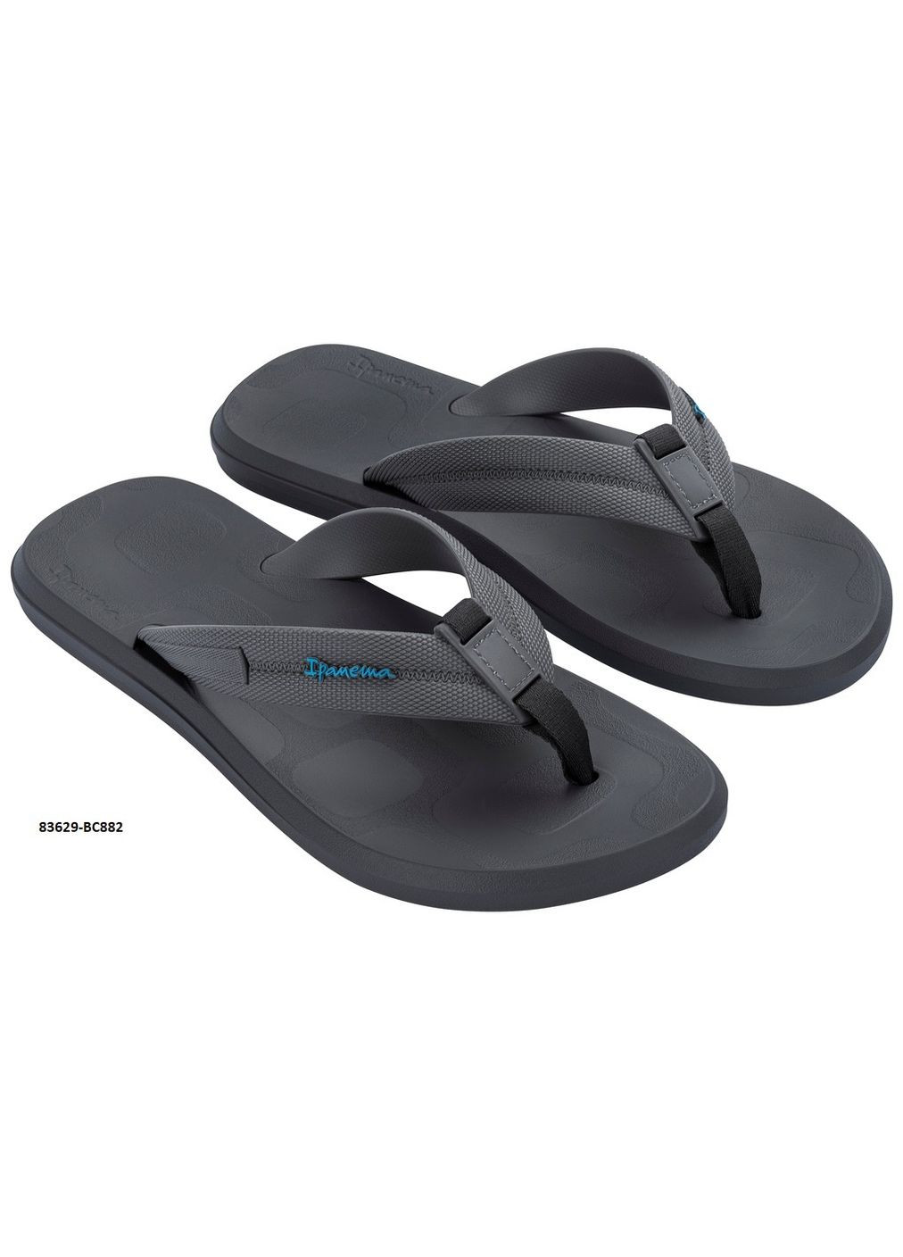 Серые мужские вьетнамки Ipanema