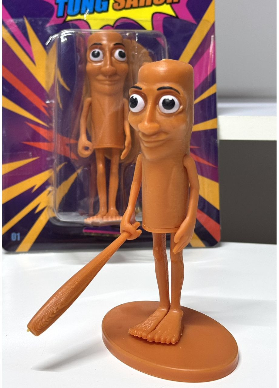 Фігурка колекційна Tung Tung Sahur SHJ 502-2 талійський мем Тунг-тунг Сагур на підставці No Brand (369447267)