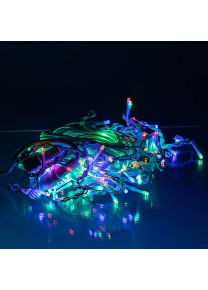 Вулична гірлянда Бахрома 12 м 200 LED Мультиколор для фасадів та інтер'єрів декор світлодіодна гірлянда Garlando (370432400)