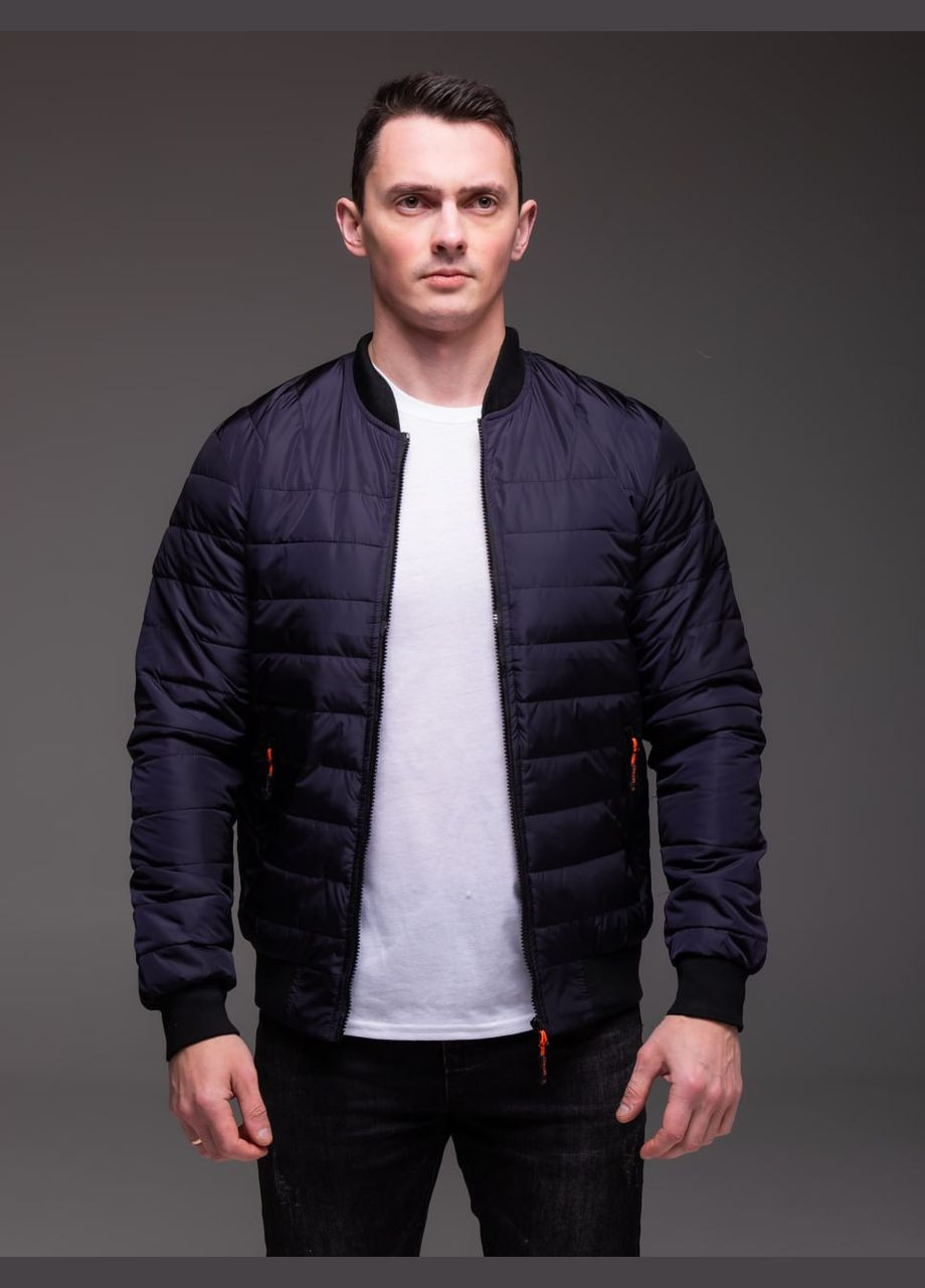 Темно-синя демісезонна вітровка No Brand