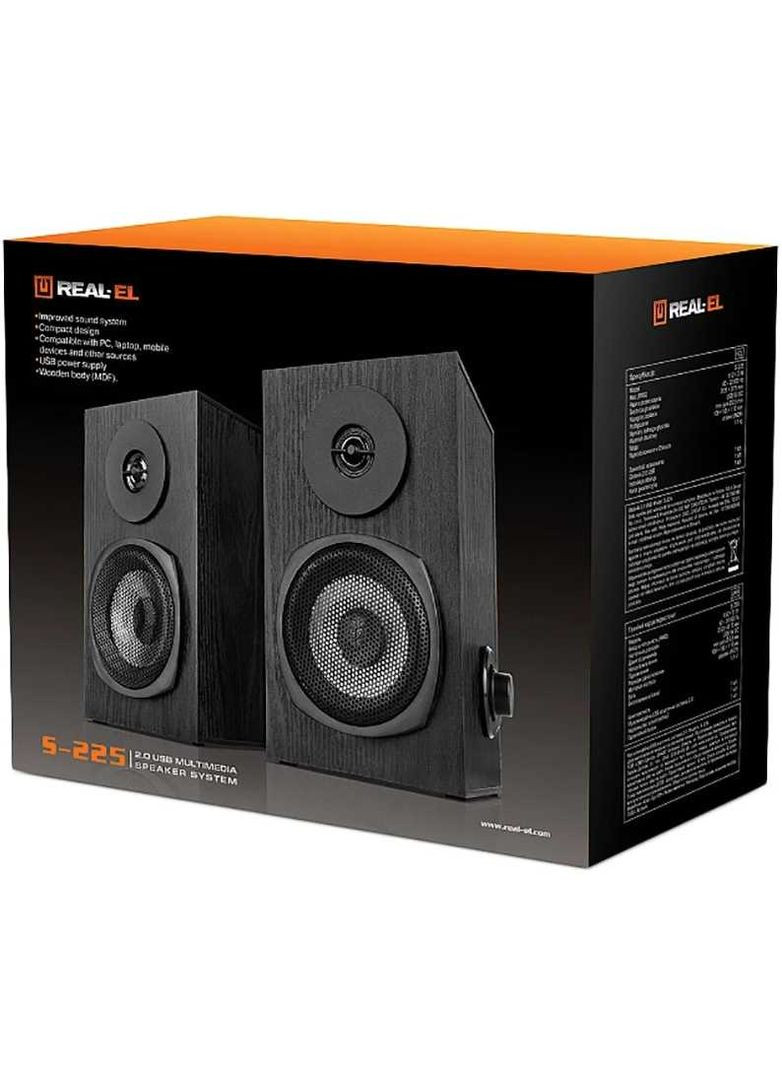 Акустична система S-225 Black Real-El (336958058)