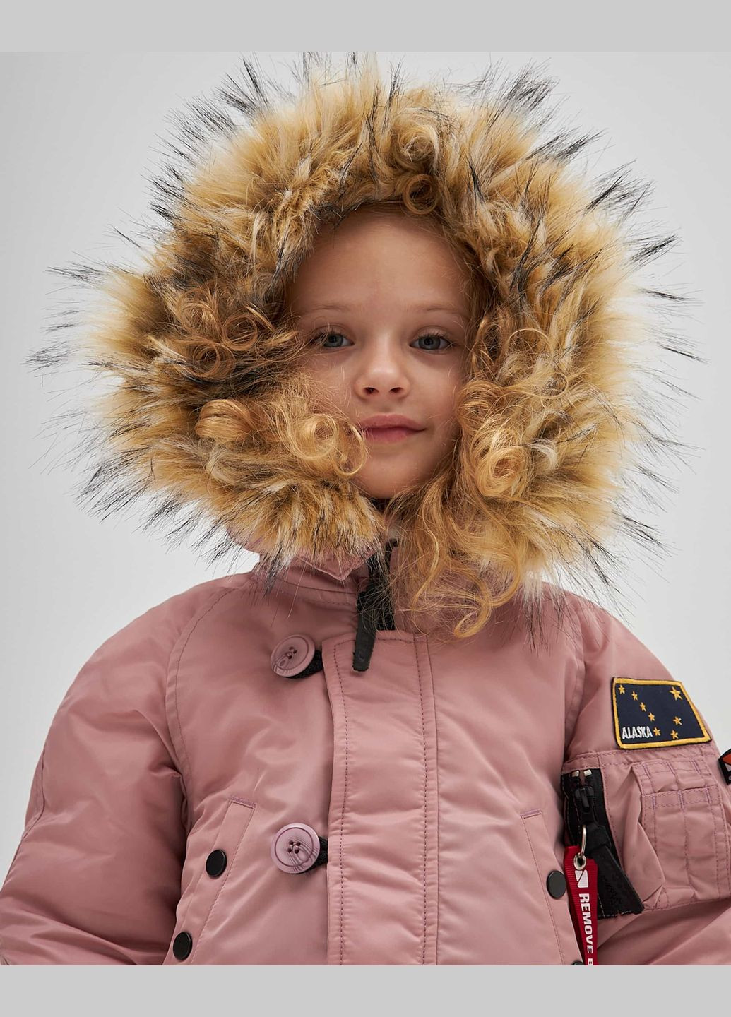 Пудровая демисезонная девичья аляска n-3b пудровая 104 см Olymp