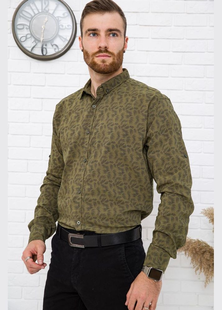 Сорочка чоловіча хакі натуральна бавовна (sku_AG-0010763) No Brand (323041239)