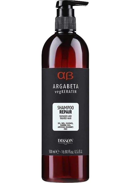 Шампунь восстанавливающий для поврежденных волос Argabeta Keratin Repair Shampoo, 500 мл Dikson (396332580)