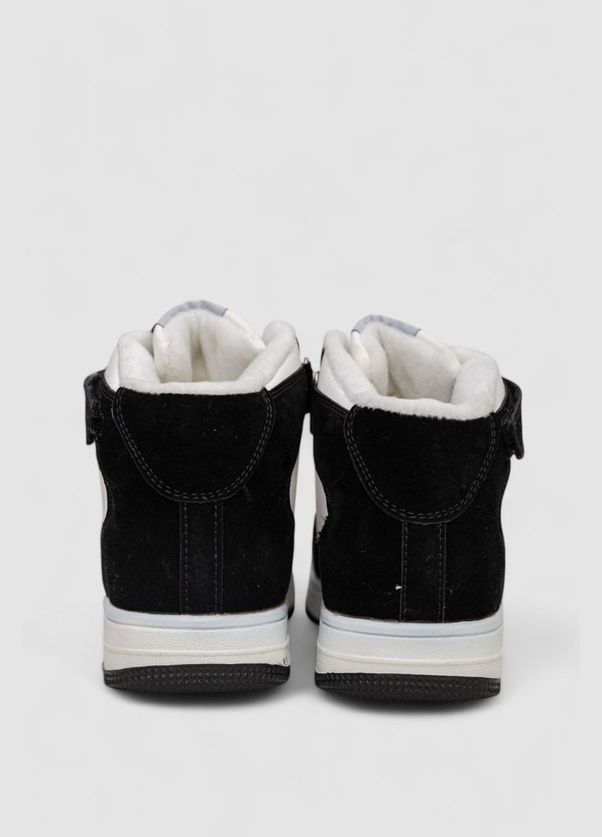 Кроссовки женские зимние на меху Ager Кроссовки чёрно-белые зима (318561212)