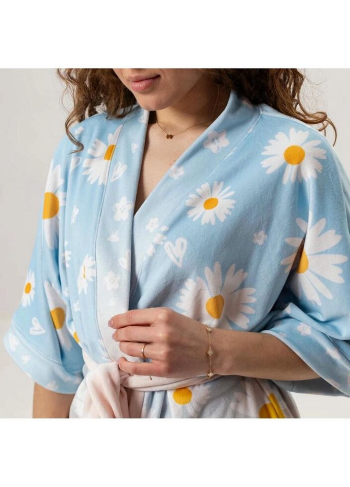 Халат женский из плюшевого велюра Ромашка 3435_S 16023 S Fashion (296911369)