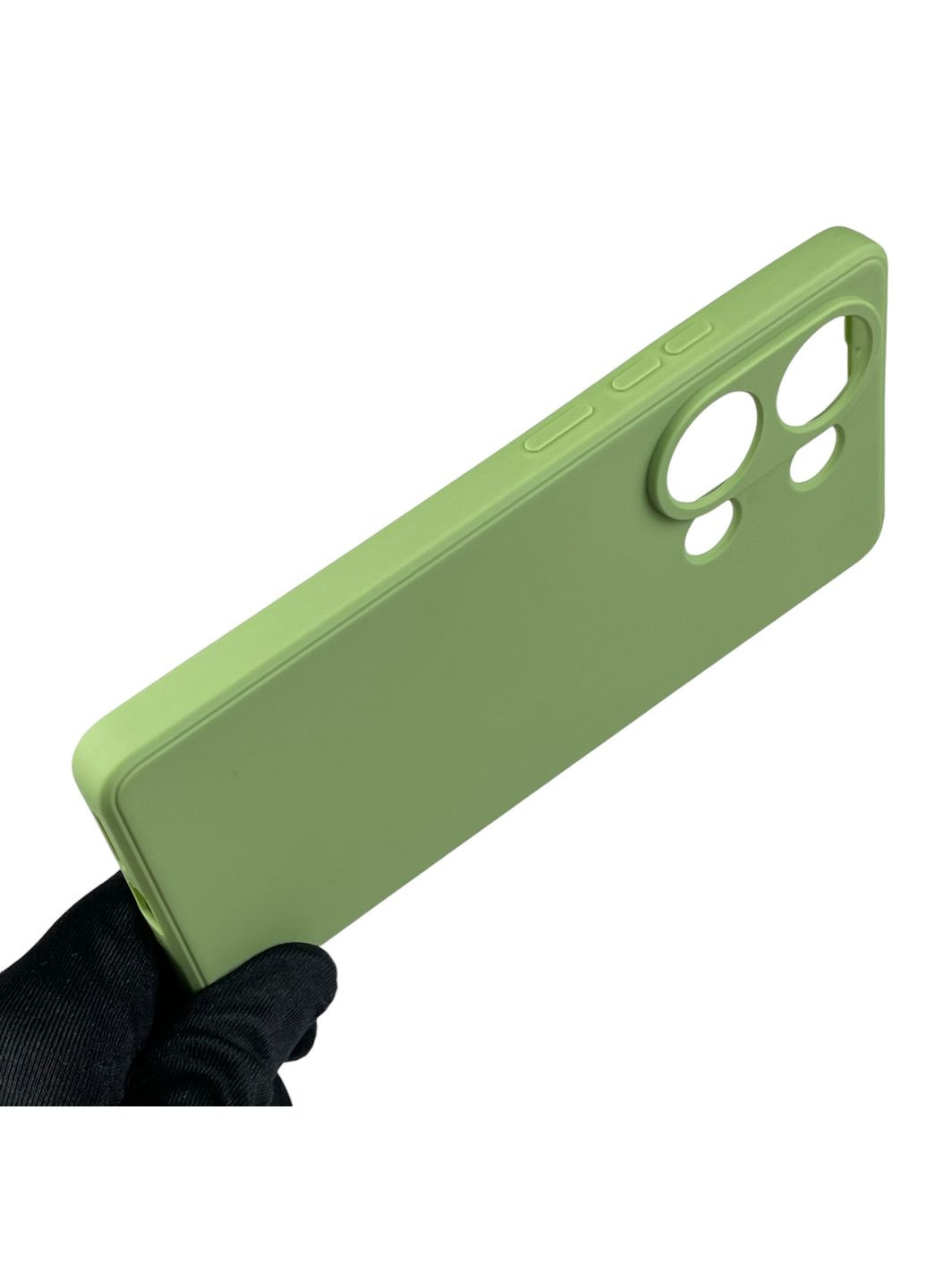 Чохол для POCO M6 Pro 4G з квадратними гранями із захистом камери на сяомі поко м6 про 4г фісташковий Xiaomi (366020645)