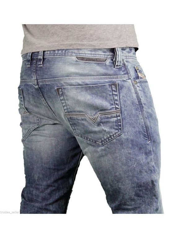 Голубые демисезонные джинсы мужские  men"s safado 0888j regular slim straight jeans w34/l32 size 10 Diesel