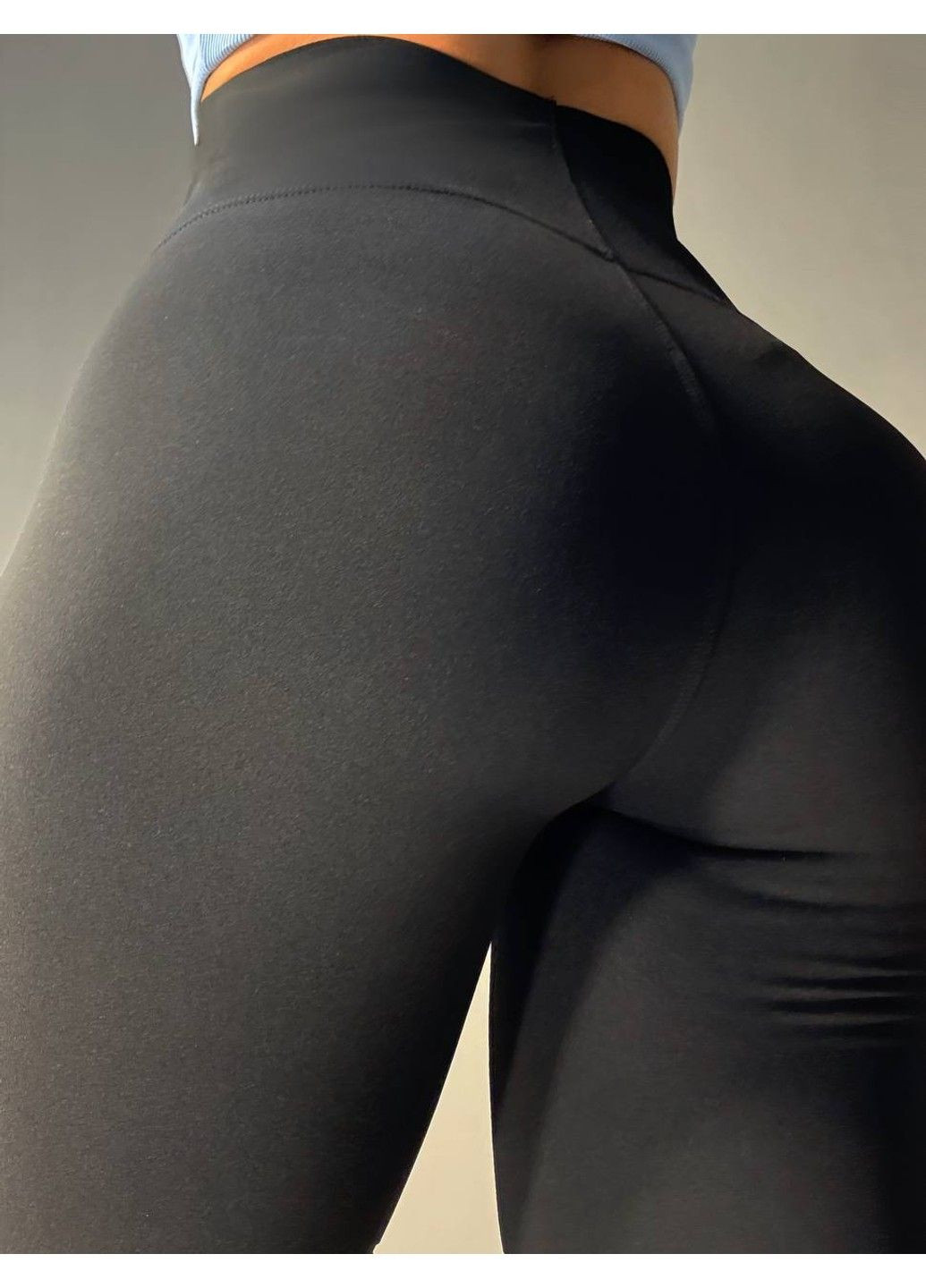 Лосини жіночі 705-1 дайвінг з широким утягуючим поясом чорні Ластівка (351916685)