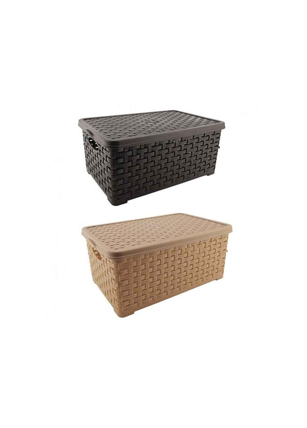 Корзина для мелочей 7л basket с крышкой rotang 9245495 ТМ Консенсус (336948840)