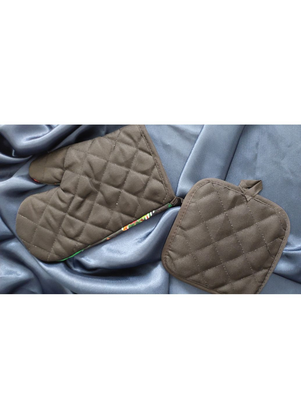 Новогодний подарочный набор кухонная перчатка и прихватка подарка (арт. 1708) No Brand (369962962)