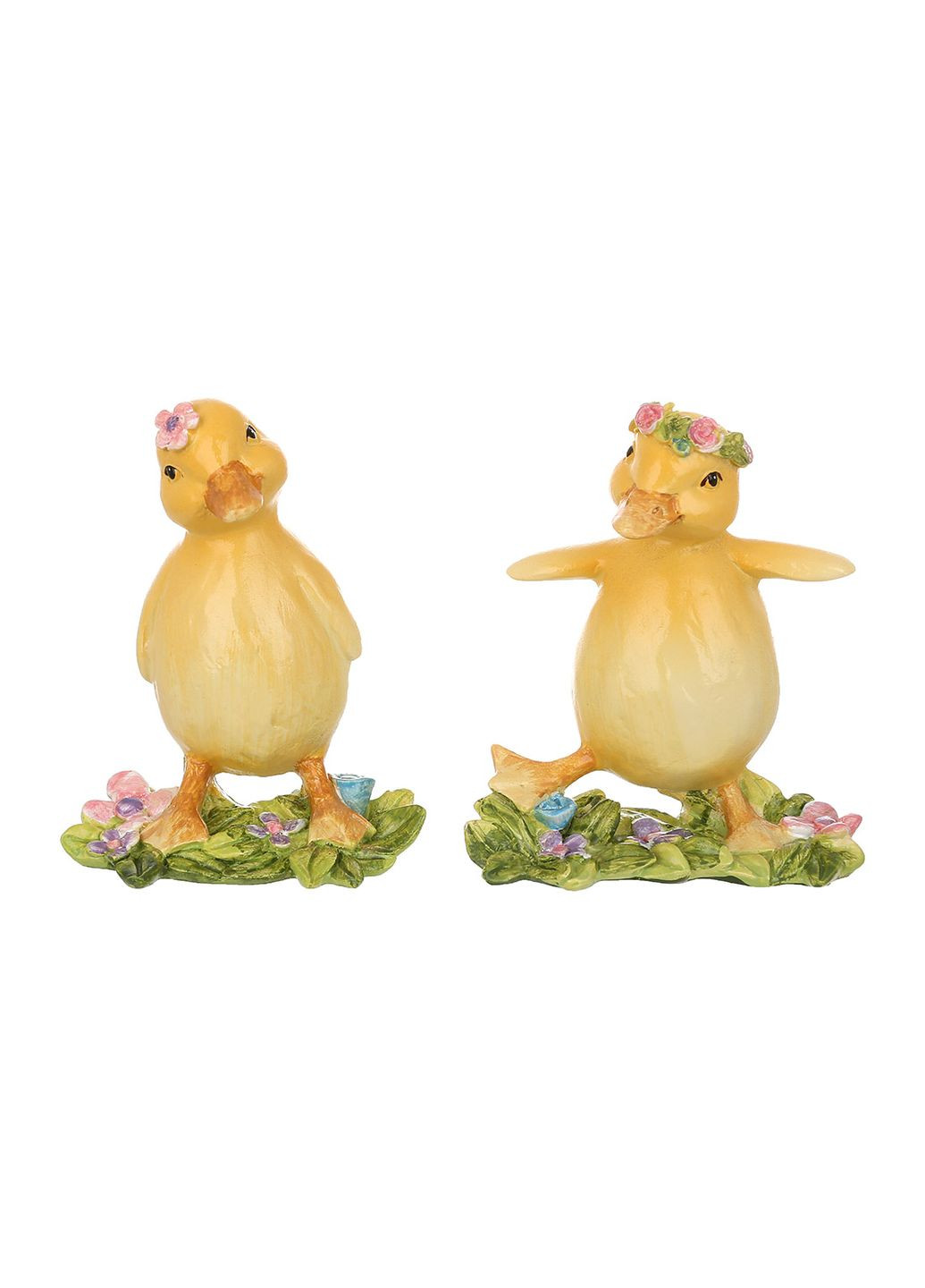 Декоративна фігура Качечка на квітковій галявині, 2 дизайни, 10.5см (вартість за 1 шт) No Brand (318561736)
