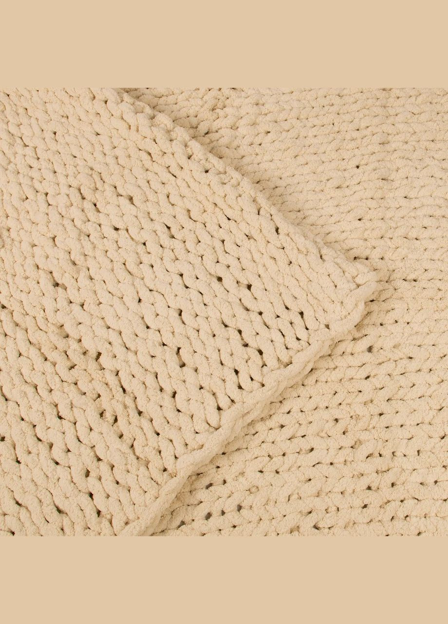 Утяжеленный плед из синели грубой вязки 150x200 см, 3,18 кг. Supretto (318019910)