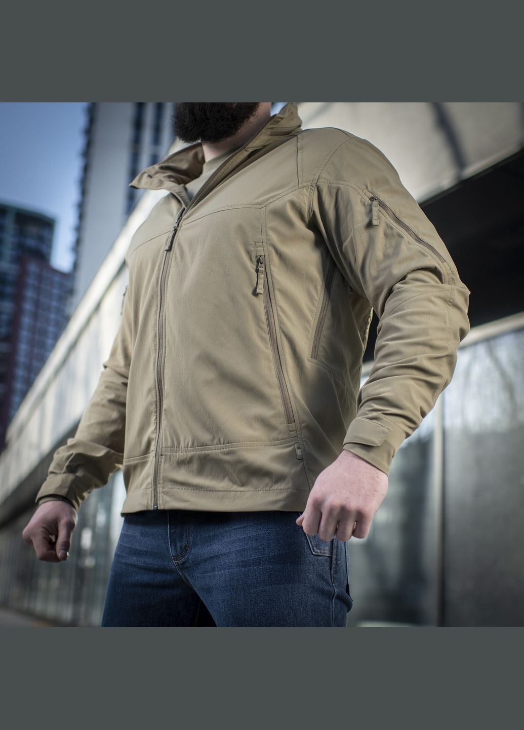 Комбінована демісезонна куртка flash tan ( ) M-TAC