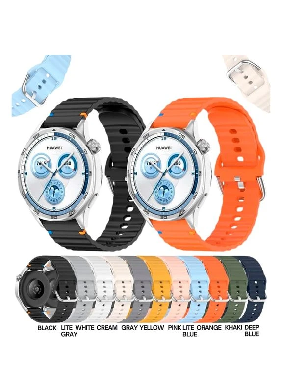 Ремінець Ribbed Tape для Amazfit Bip 3/3 Pro/GTS 3/Active/Active 2 Black (714264) BeCover (374118586)