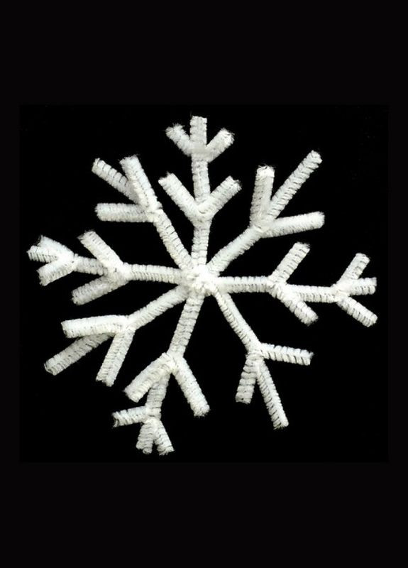 Сніжинка шеніл 13 см Seta Decor (270368016)