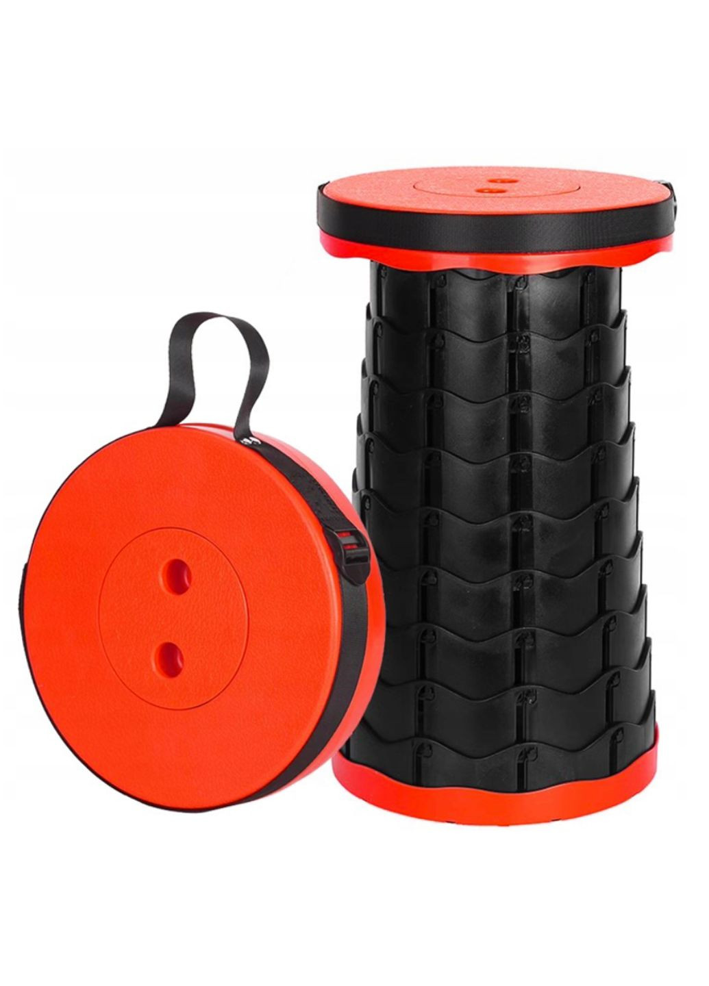 Складаний стілець телескопічний стільчик-табурет дорожній похідний легкий пластиковий стілець розкладний для кемпінгу та туризму Україна (347234728)