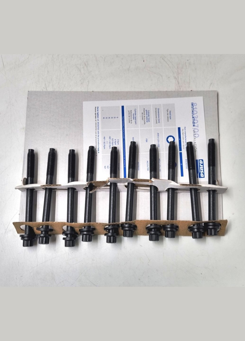 Комплект болтов, 10 штук, головки блока цилиндров 81030700 Кольт Лансер 2003-2008 MD355550 Ajusa (360504496)